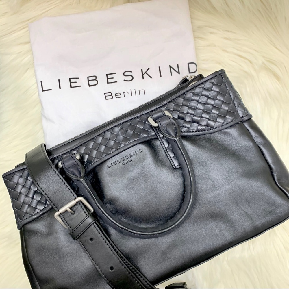 Liebeskind Georgia Woven Leather Satchel NWOT
